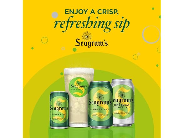 Seagrams Ginger Ale Soda Soft Drinks