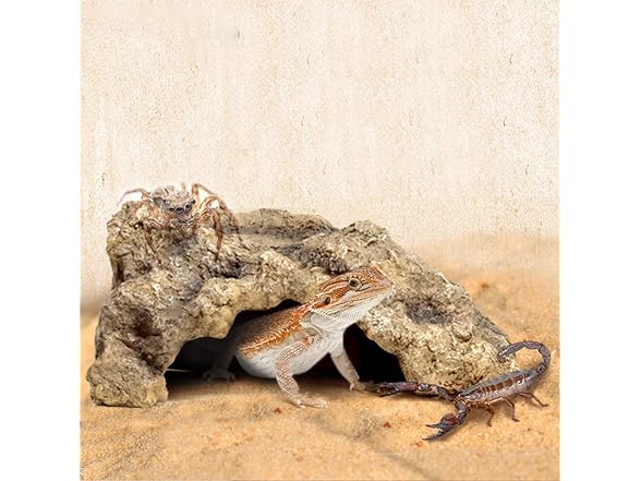 OMEM Reptile Rock Hide Cave Large Right-Angl