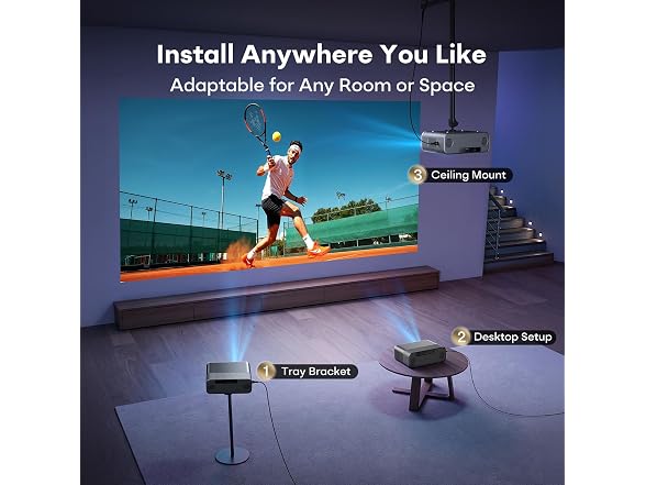 Boldever 4K Google TV Smart Projector