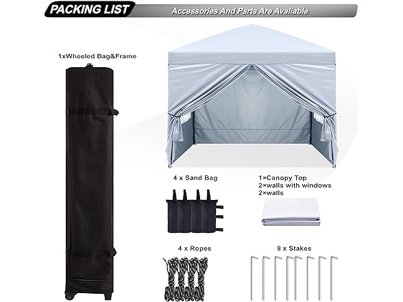 ABCCANOPY 10X10 Pop Up Canopy Tent