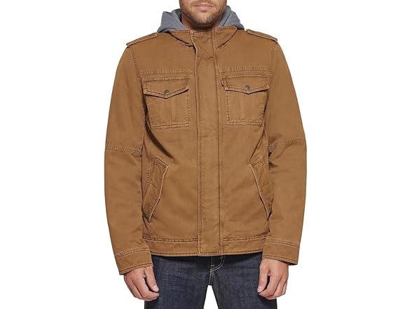 Levi's mens Four-pocket Hooded Jacket
