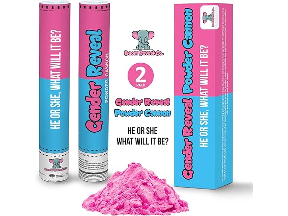 Boom Reveal Co. | Gender Reveal Powder Cannons Pink