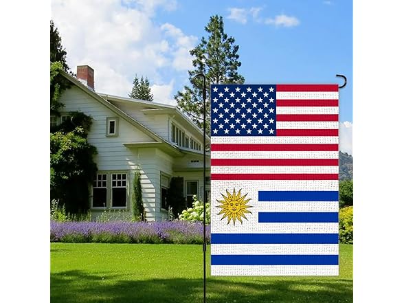 Uruguay USA Friendship Garden Flag