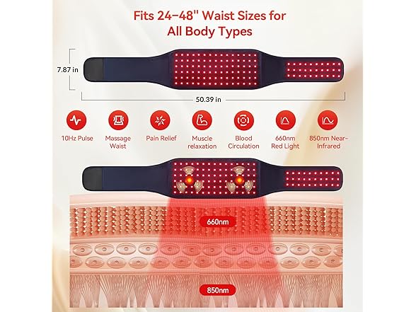 EVATEALE Red Light Therapy Belt for Body