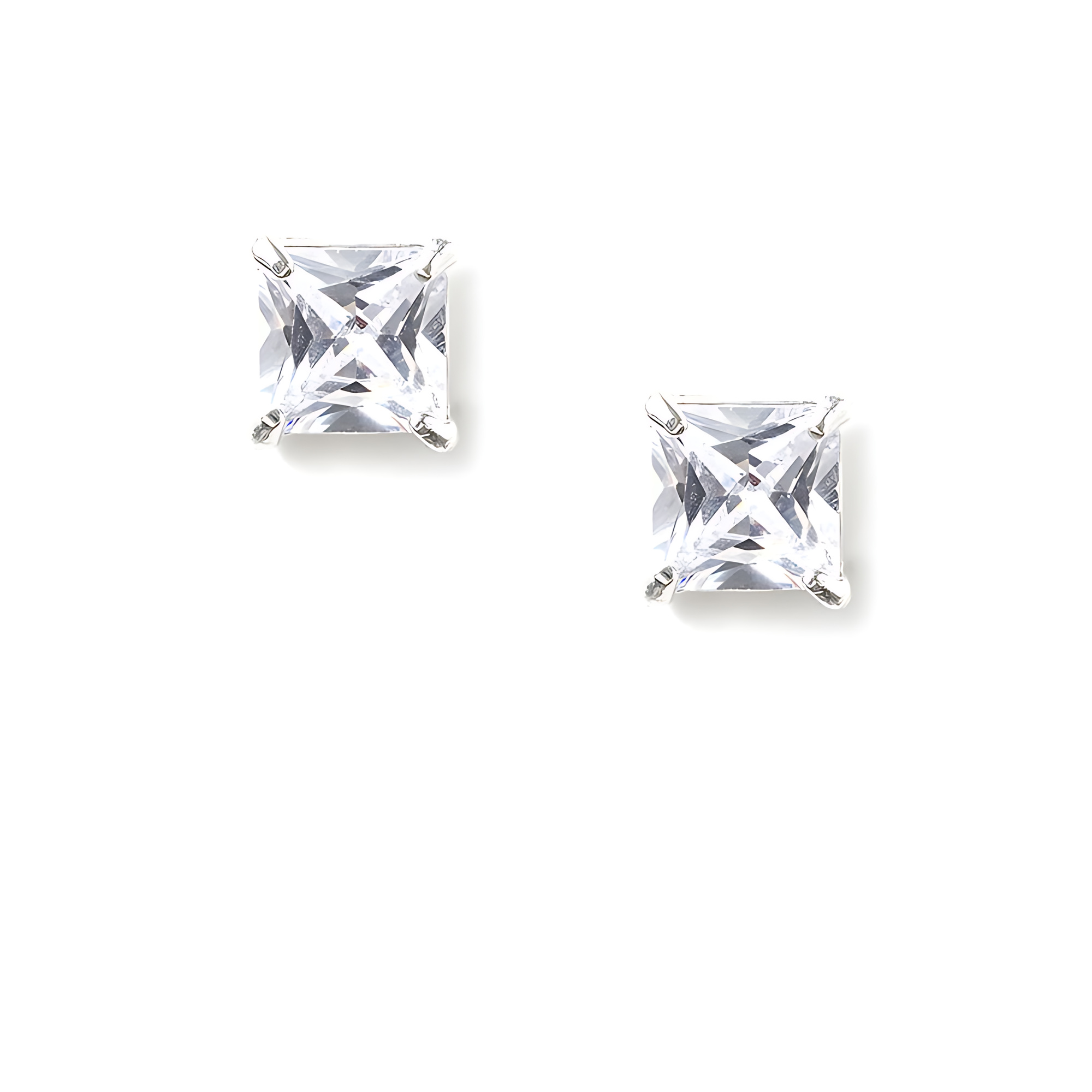Genuine Crystal Square Stud Earring - Gallery 5