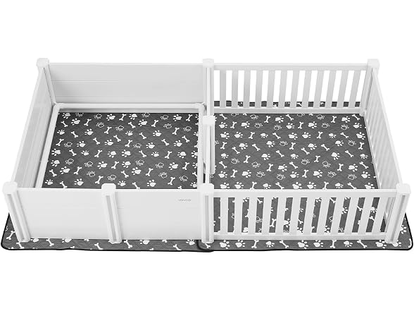 Dogs Whelping Box, 93.3x48.4x18.1 inch