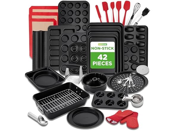 NutriChef 42-Piece Ultimate Nonstick Bakeware Set