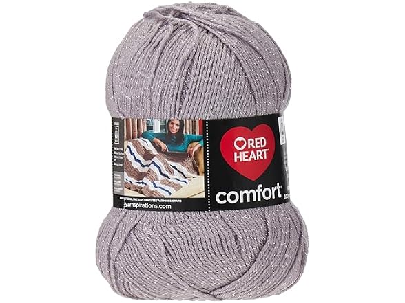 RED HEART E707D.5002 Comfort Shimmers Yarn,
