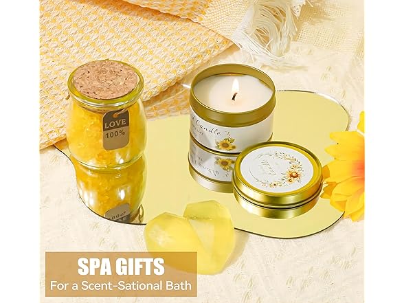 Sunflower Themed Relaxing Spa Gifts for Women