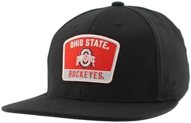ZHATS Standard NCAA Officially Licensed Fitted Hat M15Z Switchback Black, Large