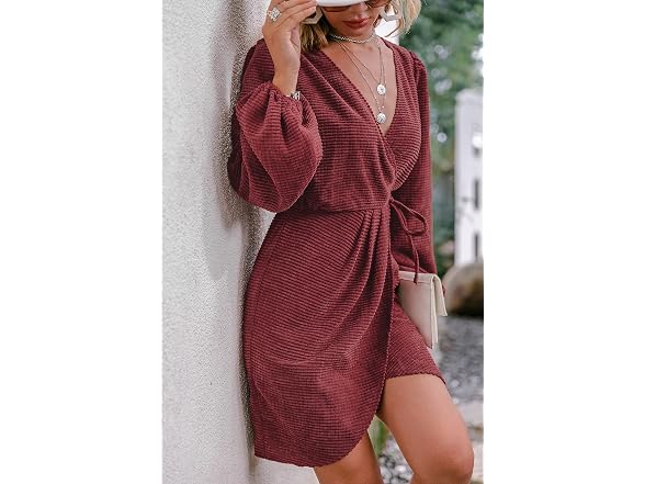 BerryGo Women (X-Large Petite) Dress Wine Red