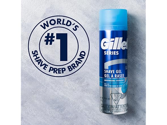 Gillette Series 3X Moisturizing Shave Gel 6pk