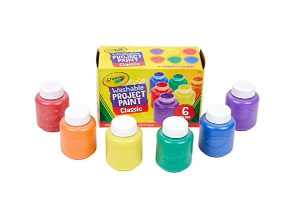 Crayola Washable Kids Paint, 6 Count