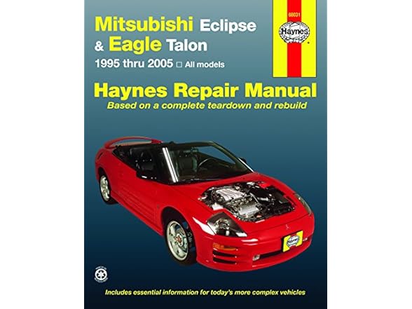 Haynes Repair Manuals Mitsubishi Eclipse