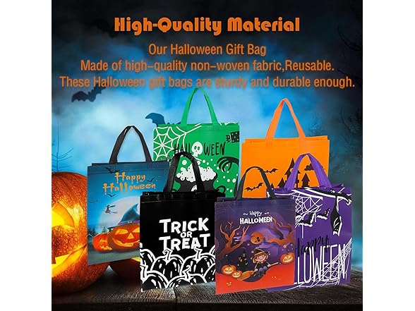Trick or Treat Bags Halloween Tote Bags