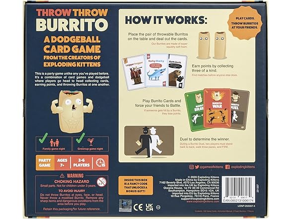 Exploding Kittens Throw Throw Burrito 2-