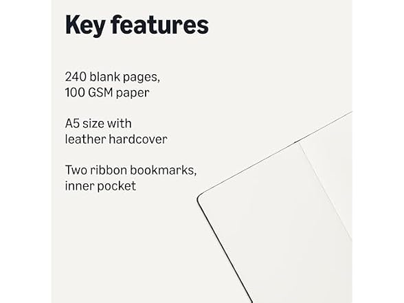 Amazon Basics Executive Blank Notebook