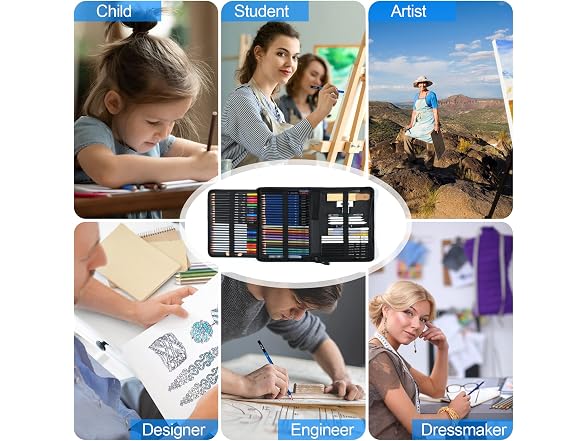 80PCS Drawing Set Sketching Kit, Art