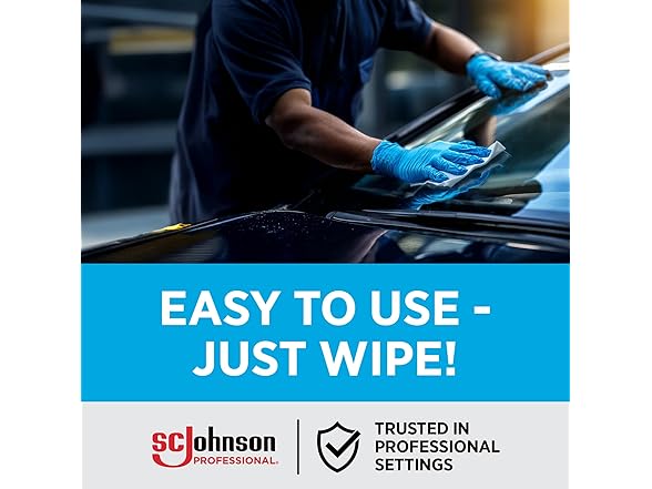 SC Johnson Professional Windex Automobile Wipes 25 CT 12PK