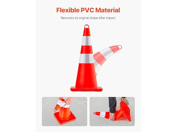VEVOR Safety Cones - 12 x 28"