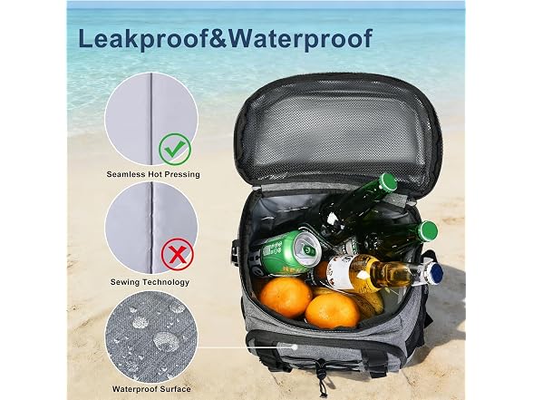 33 Cans Insulated Backpack Cooler