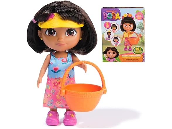 Dora, Dress Up Adventure Dora, 6-inch Doll