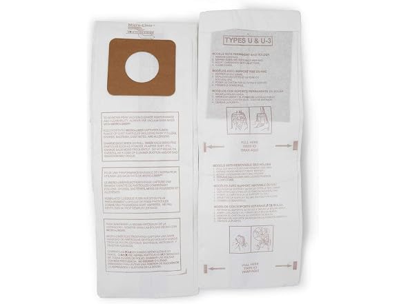 DVC Micro-Lined Paper Replacement Bags For 6300