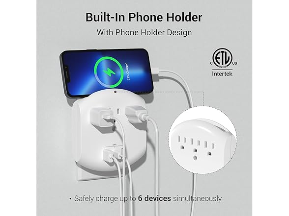 Clear Power 2-Pack USB Wall Charger