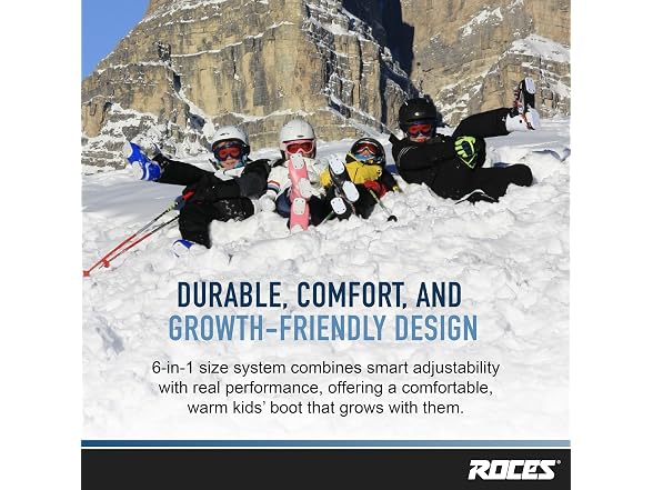 ROCES Idea Up Adjustable Ski Boots (22.5-25.5)