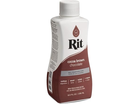 Rit Dark Brown Liquid Dye, 8 Fluid Ounce