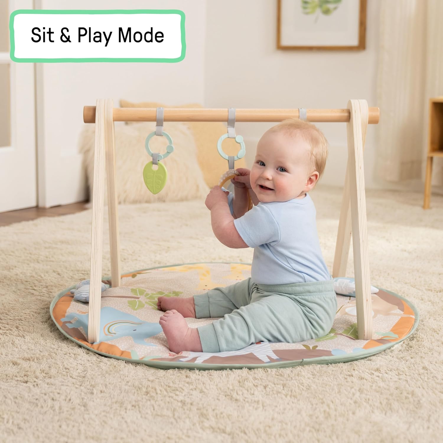 Ingenuity Wonder & Wood Baby Play Mat - Gallery 13