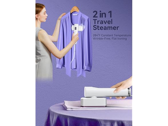 Steamer for Clothes Portable 2-in-1