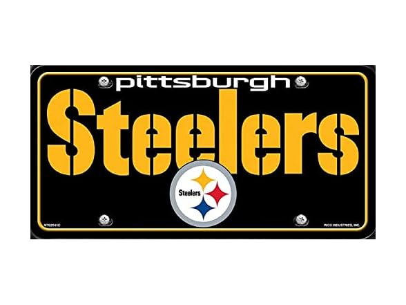 Pittsburgh Steelers Wordmark Auto Tag
