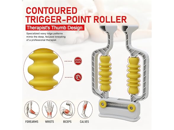 Adaptive Arm Massage Roller with Spring