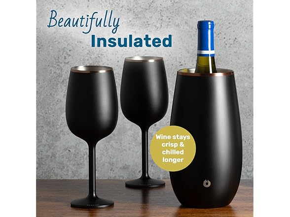 SNOWFOX Triple Walled, Stainless Steel Wine Chiller 