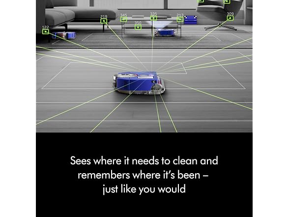 Dyson 304619-01 Robot Vacuum 12 Cleaning Path Purple