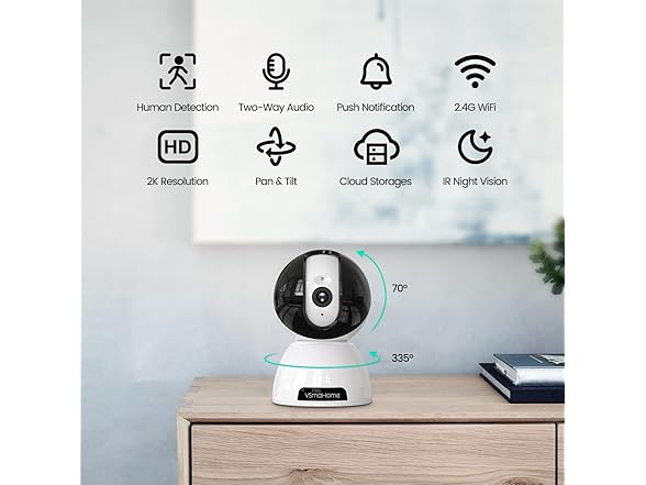 VSMAHOME 2K Indoor Security Camera