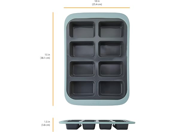 Chicago Metallic 8-Cup Silicone Loaf Pan