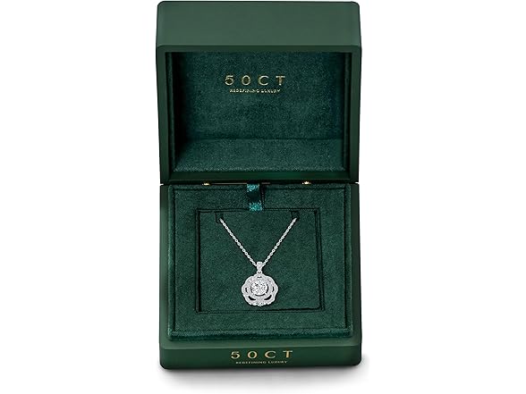 INTIGNIS 925  Silver Necklace Moissanite
