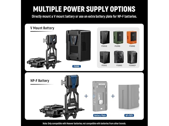 NEEWER V Mount Battery Plate w/ Quick Release