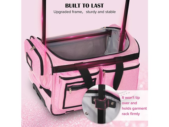 Rolling Dance Bag w/ Garment Rack 23- Choose Color