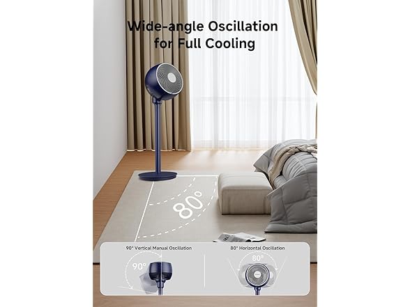 AIRMATE Standing Fan for Bedroom