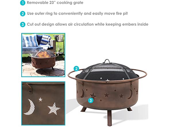 Sunnydaze Cosmic Fire Pit