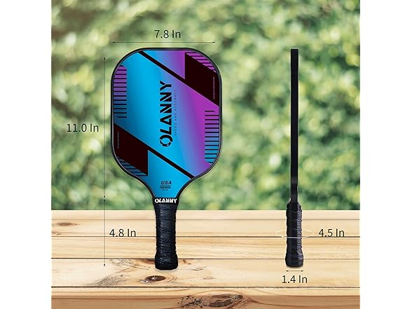 (4 Pack) OLANNY Graphite Pickleball Paddles Set