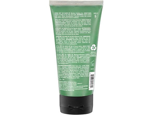 (2 Pack) Sexy Hair Not So Hard Up Medium Hold Gel, 5.1 oz