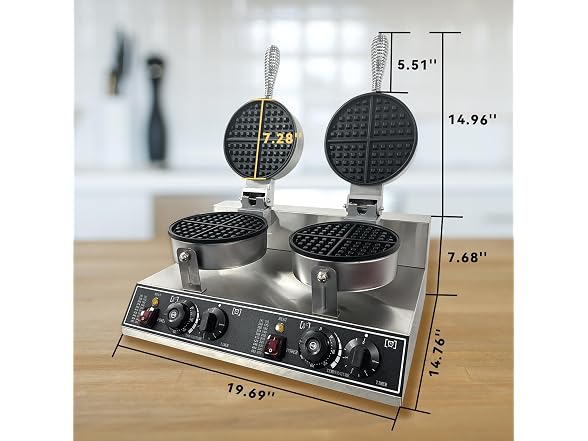 Double Head Commercial Waffle Maker – 2400W