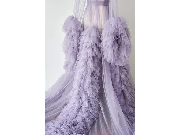 BathGown (L) Sexy Illusion Long Lingerie Robe