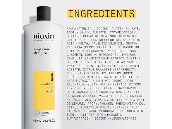 Nioxin System 1 Scalp + Hair Thickening Shampoo