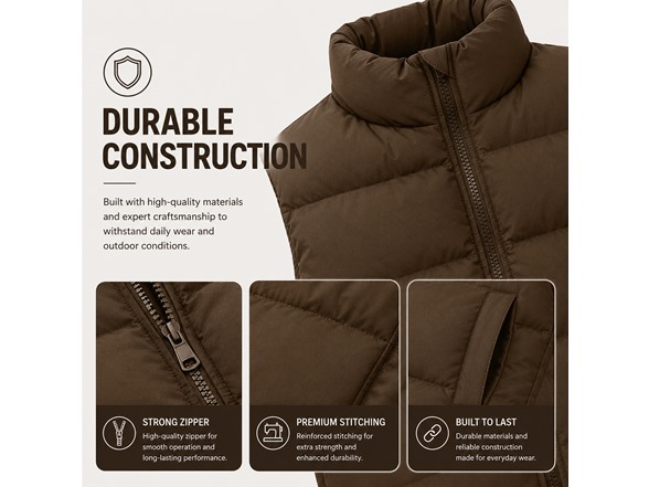 Mens Heavyweight Puffer Bubble Vest