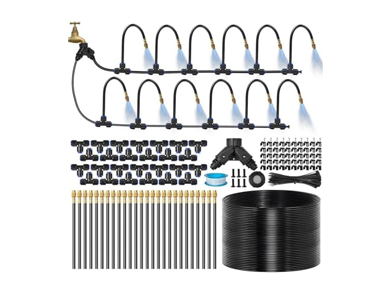 BUIGNDG 120Ft 1/4" Drip Irrigation System